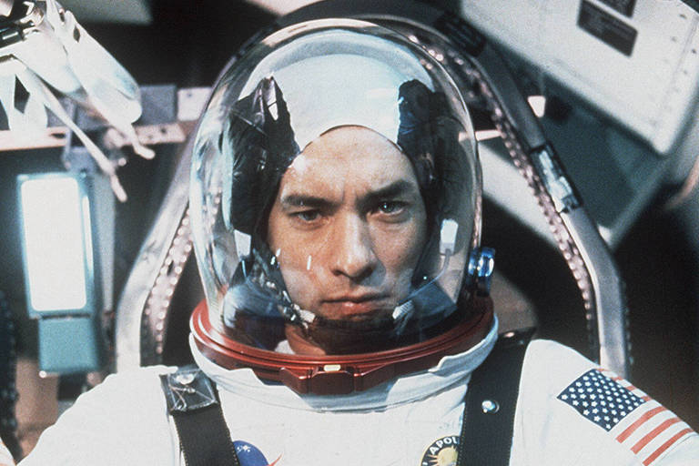 O ator Tom Hanks em cena do filme "Apollo 13"