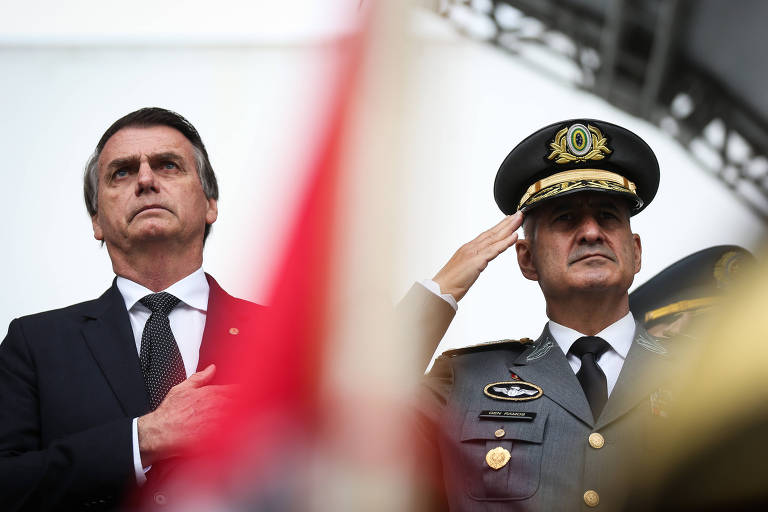 O presidente Jair Bolsonaro e o general Ramos 