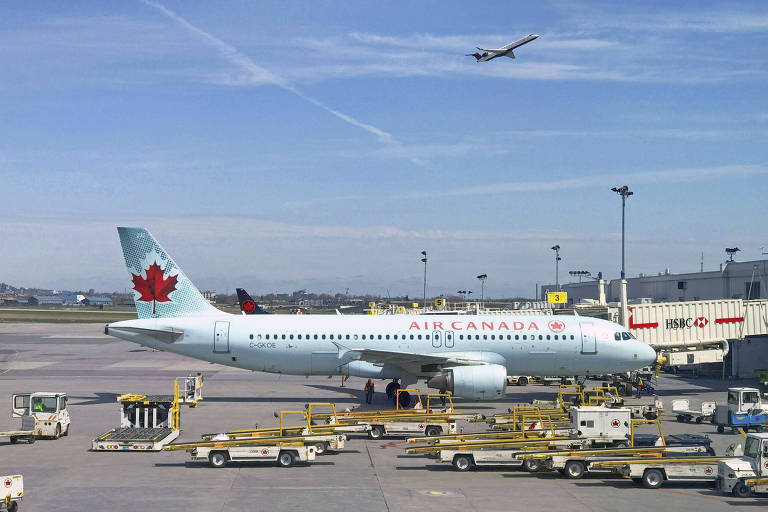 Avião da Air Canada em Trudeau