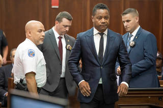 Actor Cuba Gooding Jr. attends his arraignment hearing in New York