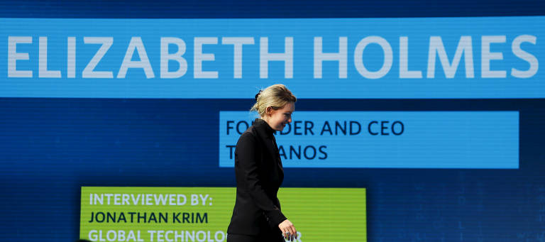 Elizabeth Holmes em conferência do Wall Street Journal Digital Live, na Califórnia, em 2015