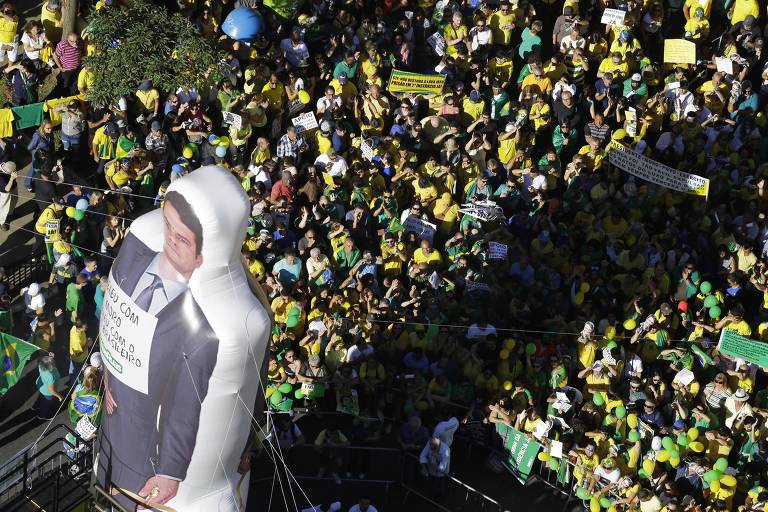 Veja fotos da manifestação de apoio a Sergio Moro em São Paulo