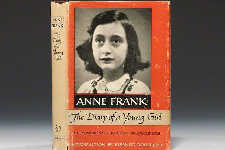 Primeira edição americana do "Diário de Anne Frank", de 1952, com introdução de Eleanor Roosevelt