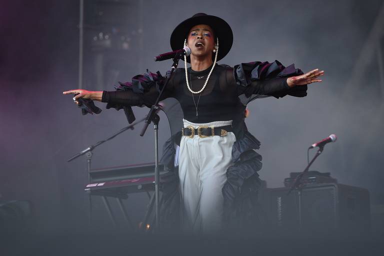 Lauryn Hill faz show na edição de 2019 do festival Glastonbury, na Inglaterra
