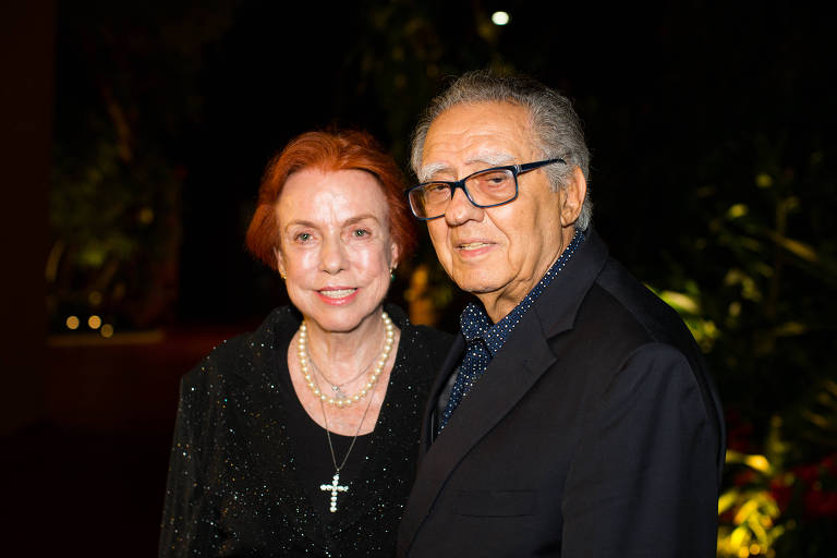 A produtora de cinema Lucy Barreto e seu marido, o diretor Luiz Carlos Barreto