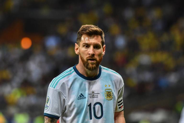 Lionel Messi durante a partida contra o Brasil pela Copa América 2019