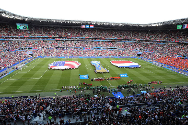 Estados Unidos e Holanda na final da Copa do Mundo da França, em 2019