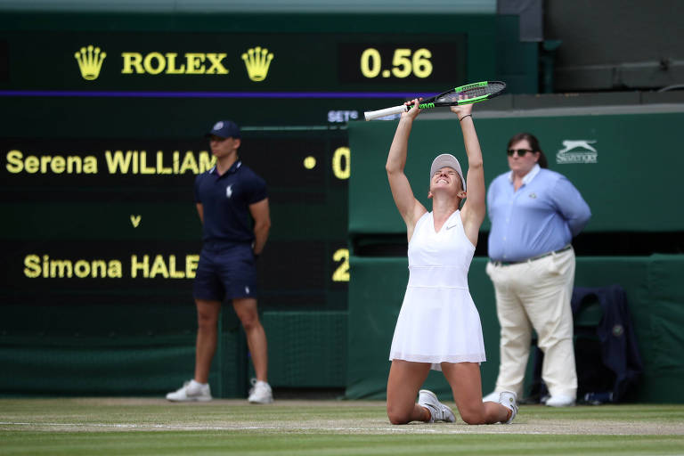 Simona Halep vence Serena Williams na final de Wimbledon