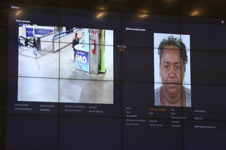Sistema de reconhecimento facial do governo da Bahia flagra primeira foragida em estação rodoviária