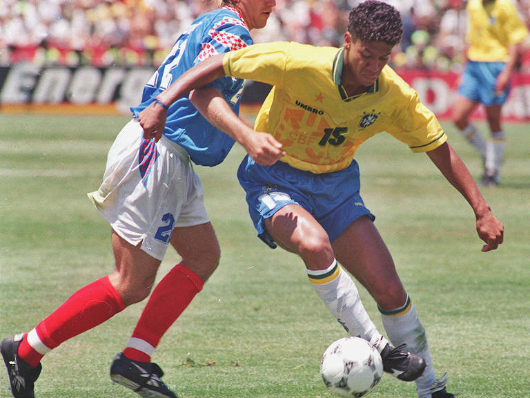 Com Romário, Brasil reedita final de 1994 contra Itália no PV, jogos de  copa do mundo 1994