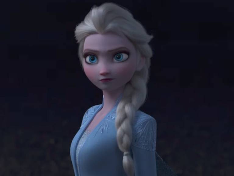 Imagem de Elsa no segundo filme de "Frozen"