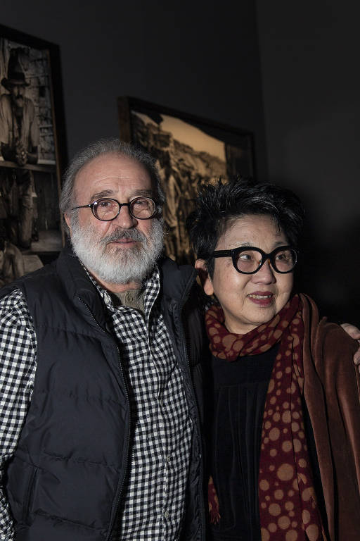 O fotógrafo Cristiano Mascaro (arquiteto e fotógrafo) e a estilista Satiko Mascaro