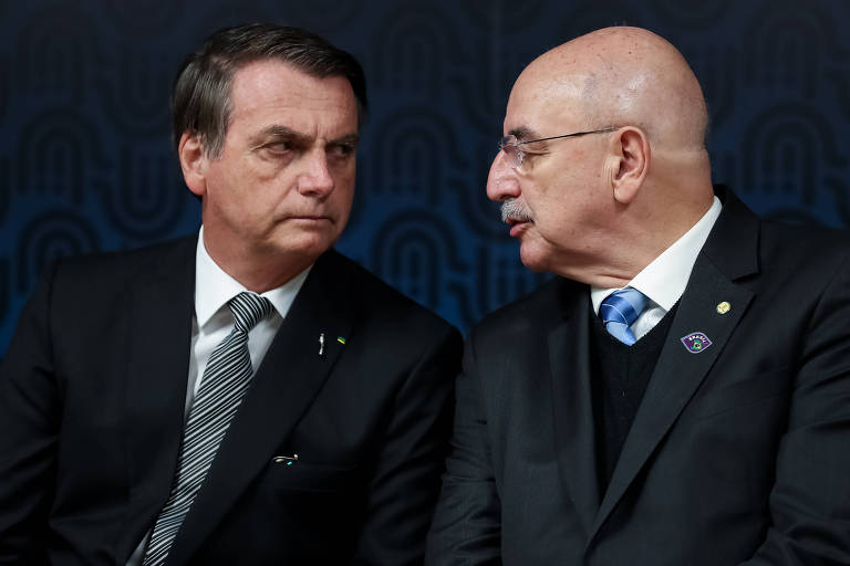 O presidente Jair Bolsonaro e ministro da Cidadania, Osmar Terra