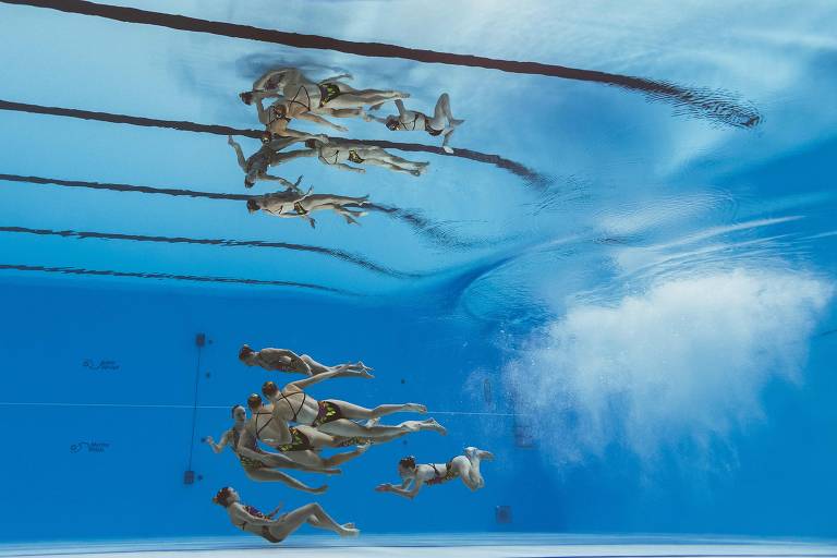 O nado artístico no Mundial de esportes aquáticos de 2019