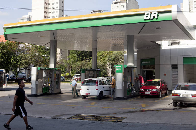 Posto de combustível da bandeira BR em Perdizes, zona oeste de São Paulo