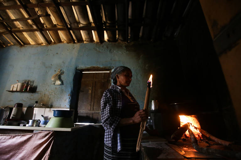 Dalva Novaes Viana, 47, não tem mais condições de trabalhar no campo por sofrer com fortes dores de cabeça. Com a ajuda dos irmãos, vive com a comida contada, segundo ela. Ela mora no povoado de Lagoa Preta com a filha Marizete, 7. Em 2017, 15 pessoas morreram por dia de desnutrição, e 37% das mortes ocorreram no Nordeste