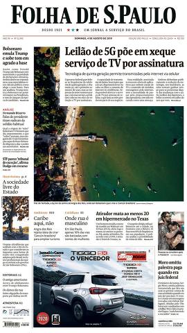 Capa da Edição São Paulo da Folha