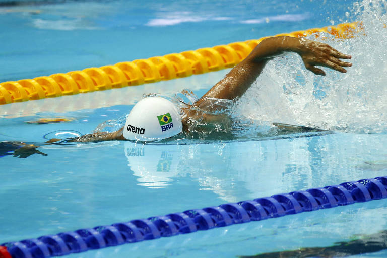 Breno Correia. 100m livre. Campeonato Mundial dos Esportes Aquáticos. 24 de Julho de 2019, Gwangju, Coreia do Sul