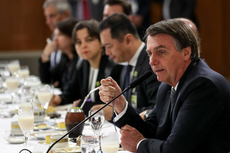 19 de julho - O presidente Jair Bolsonaro questiona dados de desmatamento do Inpe e diz que Ricardo Galvão poderia estar a serviço de alguma ONG. 