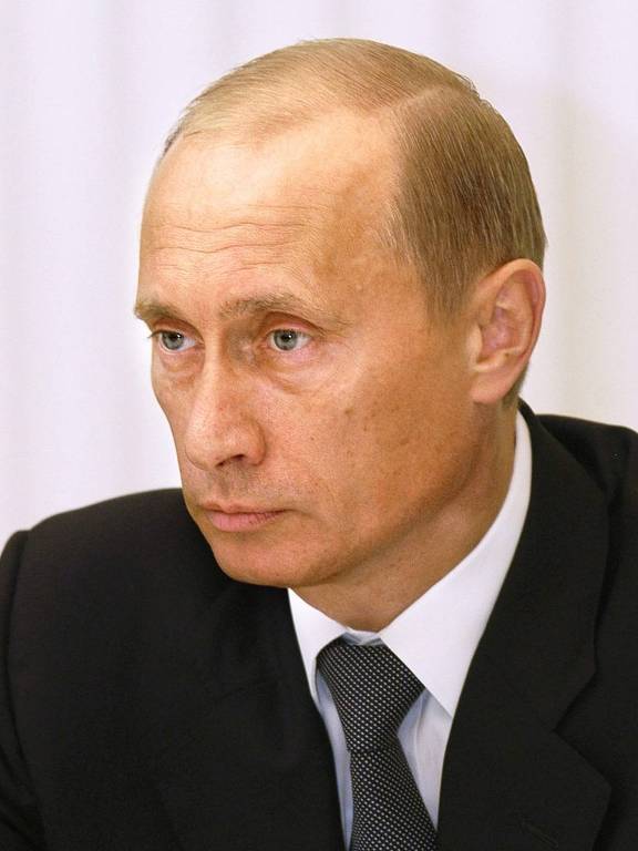 Putin durante evento com o rei Abdullah, da Jordânia, em Moscou, em setembro de 2004