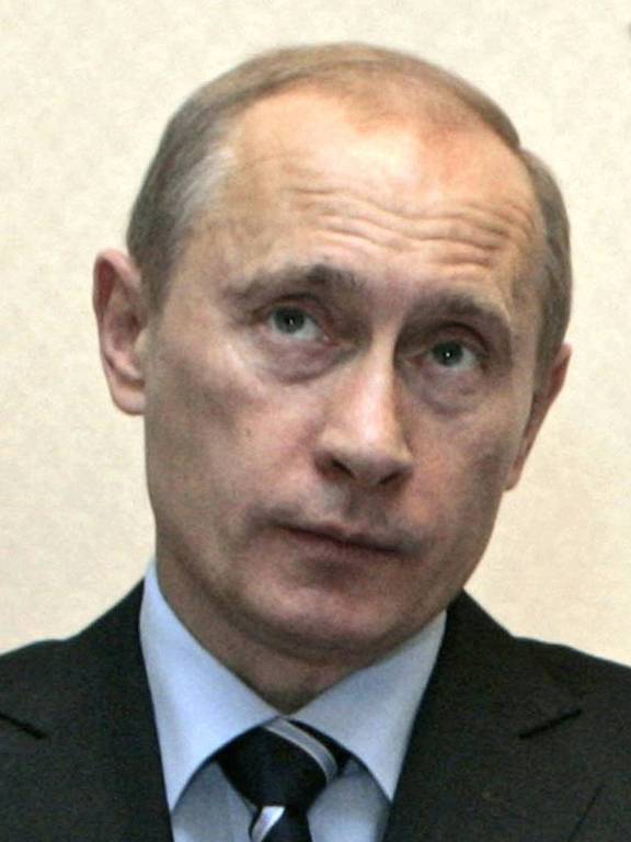 Vladimir Putin em Novo-Ogarevo, em dezembro de 2007