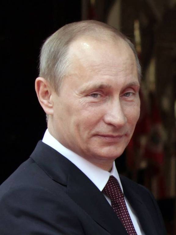 Putin no Palácio Miraflores, em Caracas, em abril de 2010