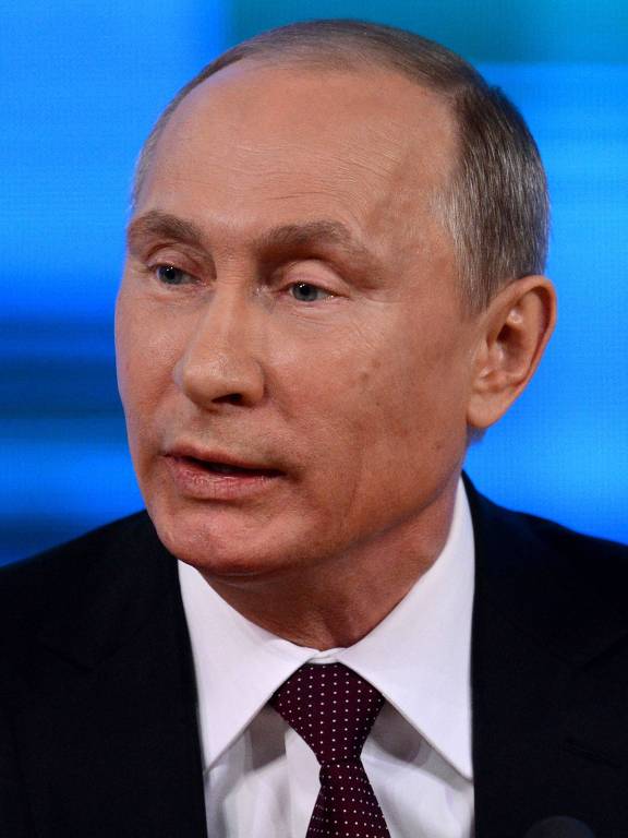 Putin em entrevista coletiva em Moscou em dezembro de 2013