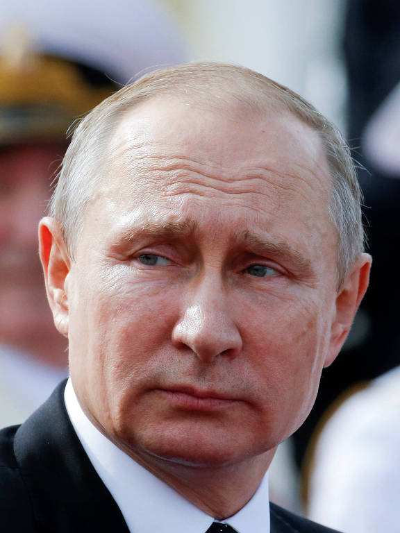 Vladimir Putin em São Petersburgo, em julho de 2017