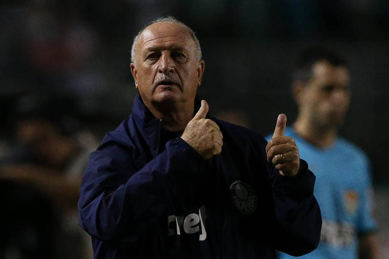O técnico do Palmeiras, Luiz Felipe Scolari