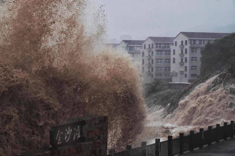 Tufão Lekima atinge leste da China