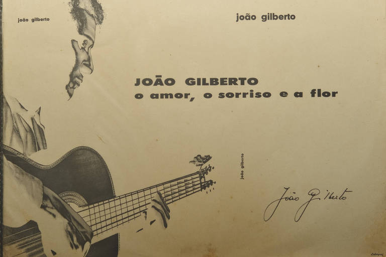 Música: disco "O Amor, o sorriso e a flor" (1960, Odeon), do cantor João Gilberto, fotografado na casa do jornalista Ruy Castro, no bairro do Leblon, zona sul do Rio de Janeiro (RJ)