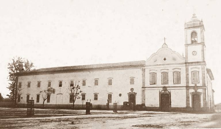 Igreja de São Bento, o centro de São Paulo, em 1862