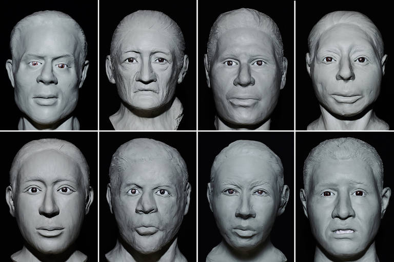 Na Academia de Arte de Nova York, estudantes reconstróem rostos de pessoas anônimas que morreram no deserto do Arizona, na tentativa de migrar para os EUA