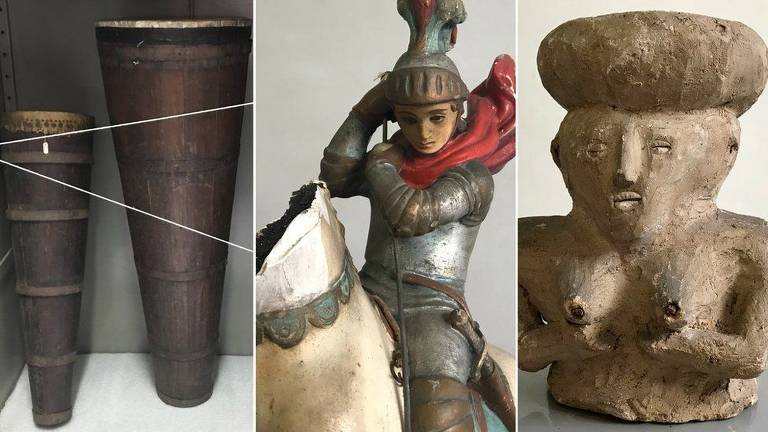 Veja objetos do candomblé e da umbanda apreendidos em batidas policiais em terreiros no início do século