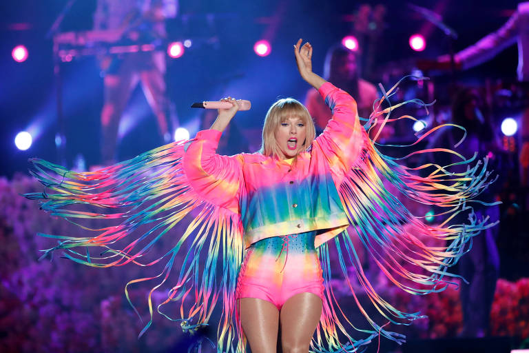 Taylor Swift em show na Califórnia em junho deste ano