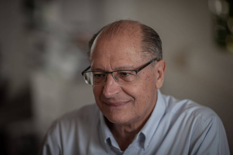 O ex-governador  Geraldo Alckmin, em sua casa no Morumbi, em São Paulo