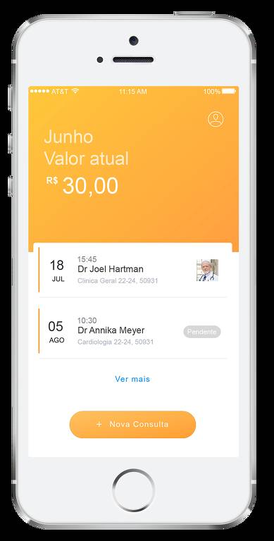 Dandelin, aplicativo que permite o agendamento de consultas a até R$ 100