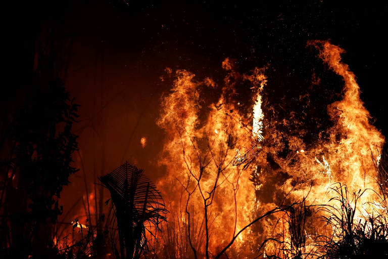 10 de agosto - Fazendeiros do Pará declaram Dia do Fogo e focos de incêndio disparam no estado. A cidade de Altamira teve aumento de 743% (Foto tirada em 30/08)