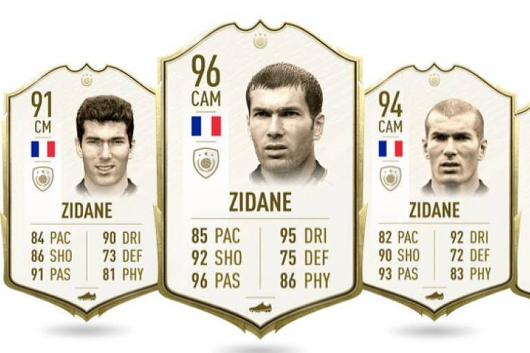 Game da Fifa compara lendas e tem Zidane melhor que 