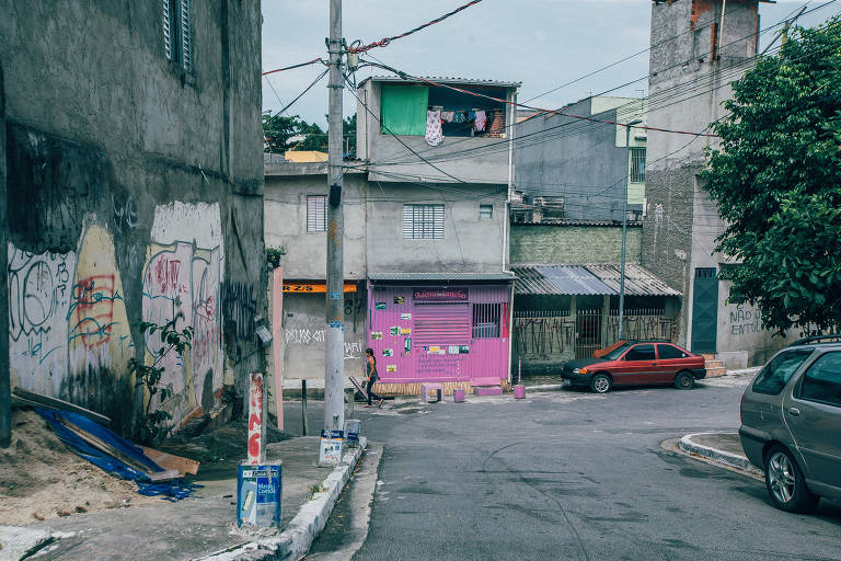 Sobradinhos em Heliópolis, na zona sul de São Paulo, que passa por processo de regularização fundiária