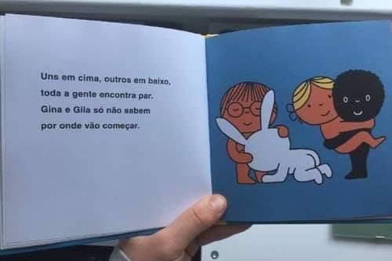 Páginas do livro 'As Gêmeas Marotas', de Brick Duna, reproduzida em embargo da prefeitura do Rio de Janeiro; livro não estava à venda na Bienal do Rio
