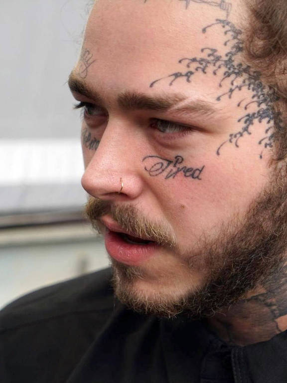 Imagens do cantor Post Malone