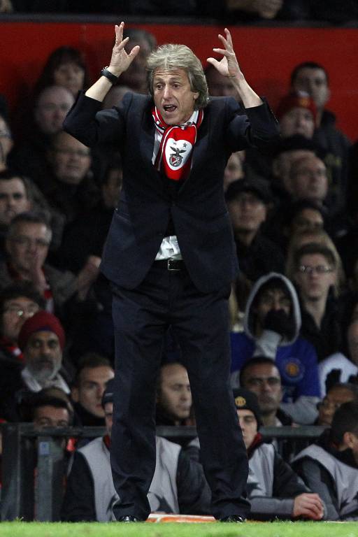 Na Champions League de 2012, Jorge Jesus conseguiu não só se classificar às oitavas da Champions, mas fazê-lo deixando o Manchester United em terceiro do grupo