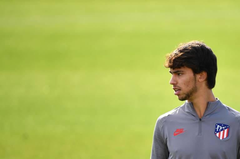 João Felix treina no Wanda Sport City, em Majadahonda, na Espanha