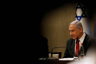 Israeli Prime Minister Benjamin Netanyahu delivers a statement during a news conference in Jerusalem