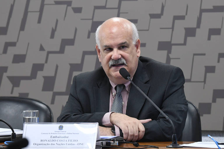 Ronaldo Costa Filho durante sabatina na Comissão de Relações Exteriores e Defesa Nacional (CRE) do Senado
