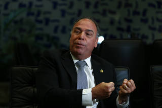 Fernando Bezerra Coelho (MDB-PE) durante entrevista em seu gabinete em Brasília 