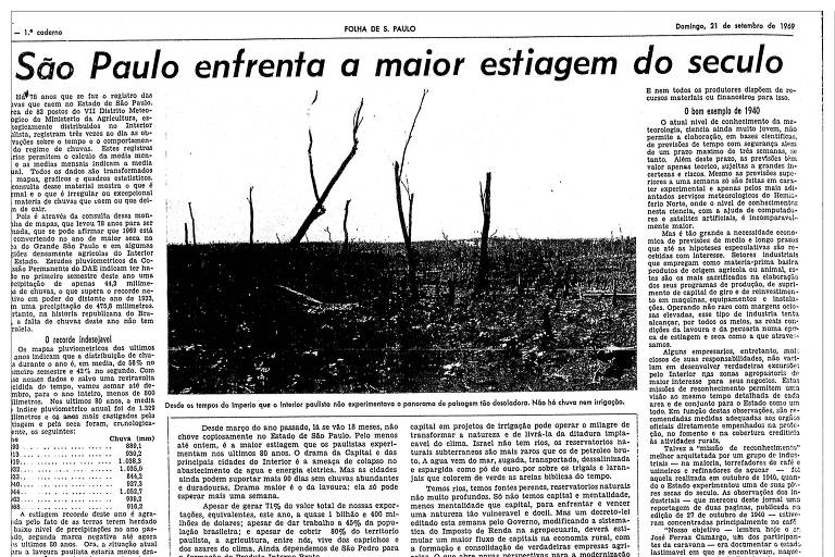 Reportagem da Folha de S.Paulo de 21 de setembro de 1969