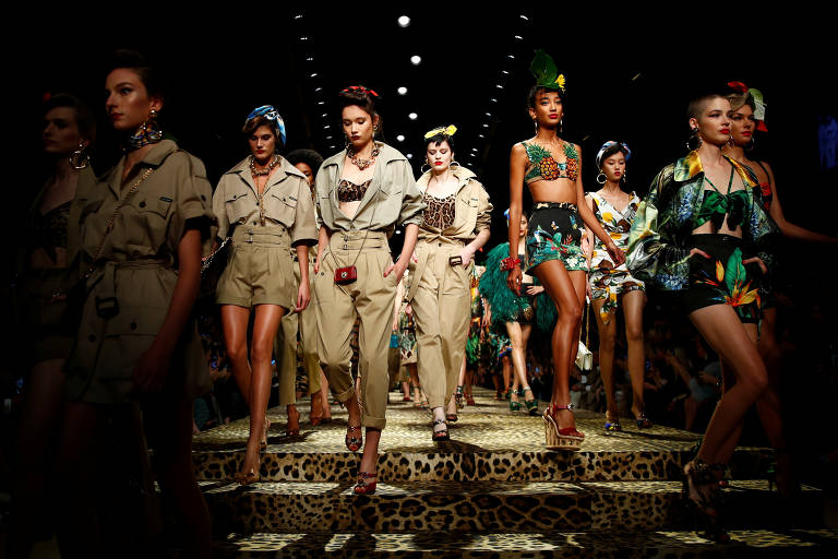 Semana de moda de Milão acaba com selva de Dolce & Gabbana e Gucci asséptica