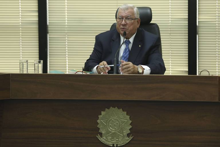 O procurador-geral da República interino, Alcides Martins, durante cerimônia na qual assumiu o cargo em substituição a Raquel Dodge